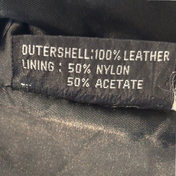 Georgetown Leather Design vintage women's black genuine leather jacket sz L - Picture 14 of 16